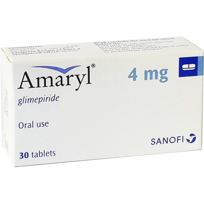 Amaryl 4 mg ( Glimepiride ) 30 tablets